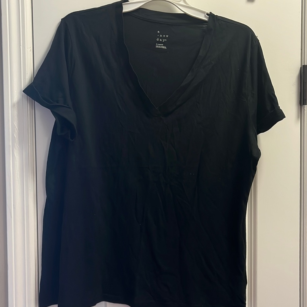 Black short sleeve A. New Day top